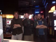 Loco, Inigma, and Robo at Dave and Buster's