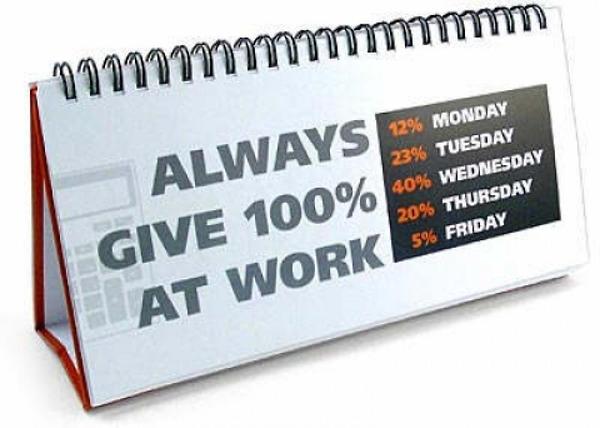 Give 100% At work